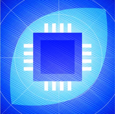 quantum chip abstract image